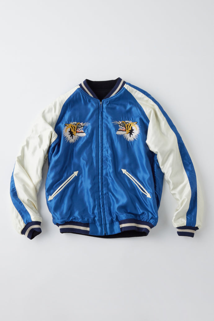 GL15357 / WOOL MELTON × ACETATE SOUVENIR JACKET