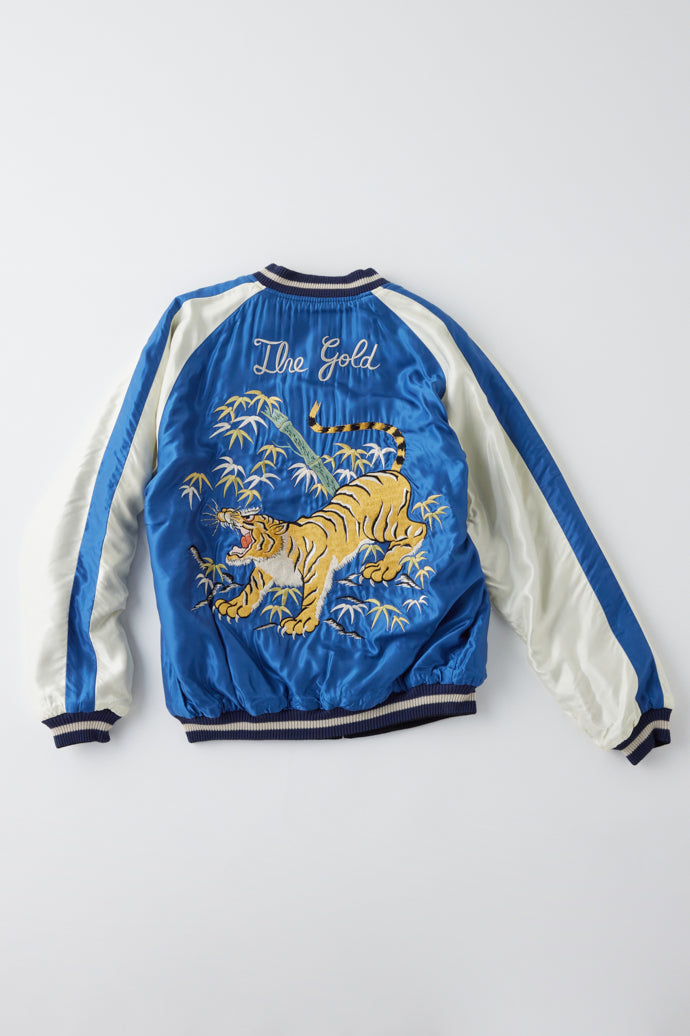 GL15357 / WOOL MELTON × ACETATE SOUVENIR JACKET