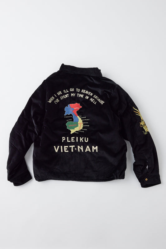 GL15358 / VELVETEEN PADDING VIETNAM JACKET “PLEIKU VIET-NAM"