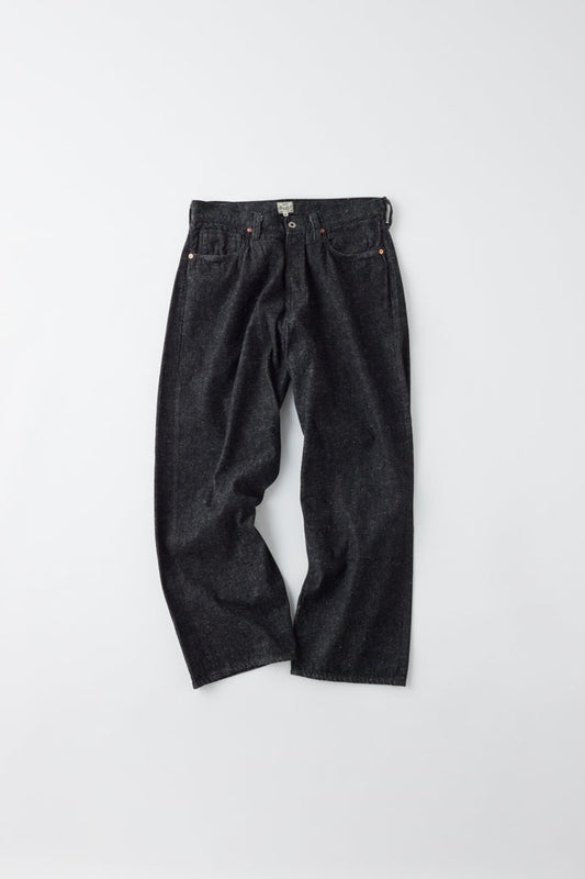 GL42407A / RECYCLED WASTE SUVIN COTTON YARN 11.5oz. DENIM 5POCKET WIDE PANTS WW II MODEL