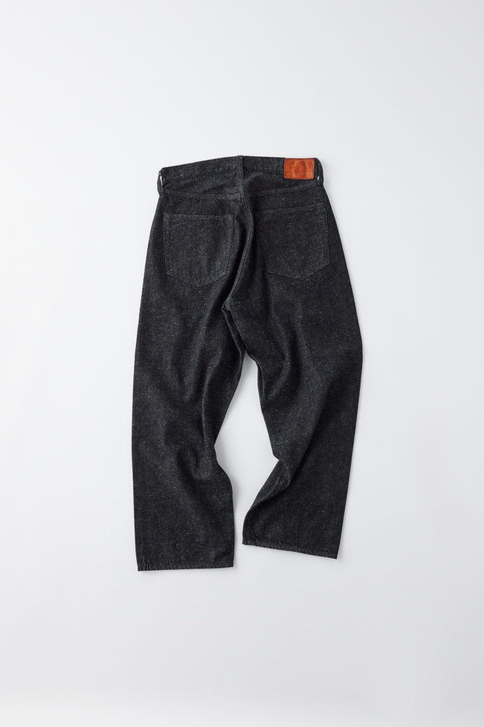 GL42407A / RECYCLED WASTE SUVIN COTTON YARN 11.5oz. DENIM 5POCKET WIDE PANTS WW II MODEL