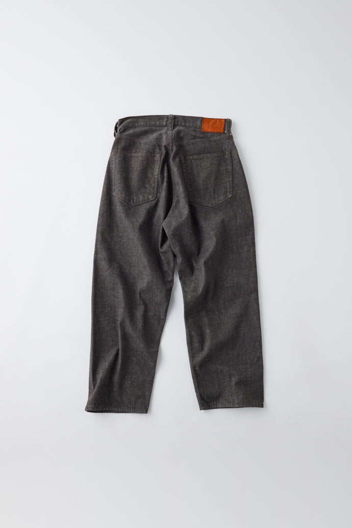 GL42407A / RECYCLED WASTE SUVIN COTTON YARN 11.5oz. DENIM 5POCKET WIDE PANTS WW II MODEL