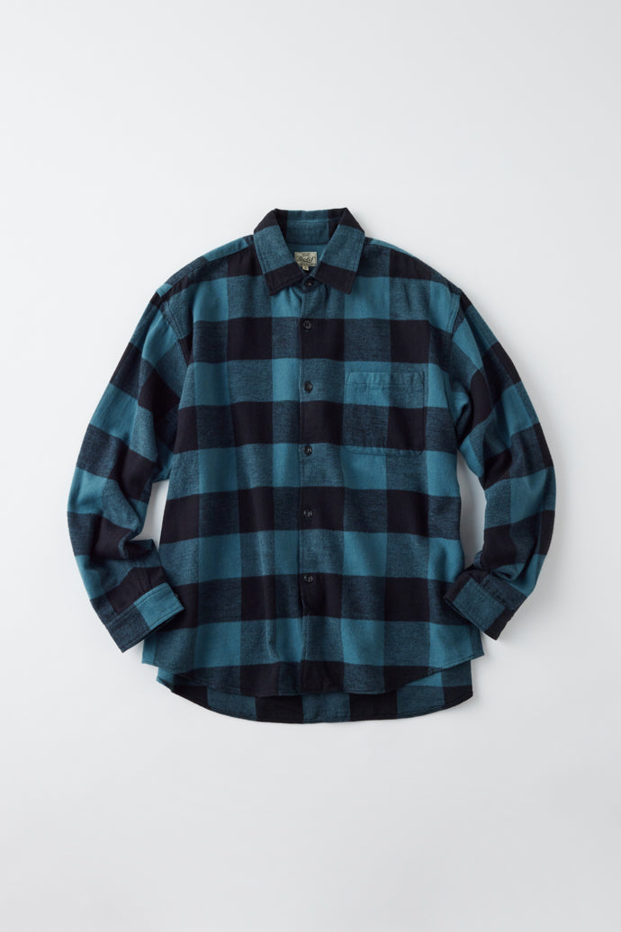 GL29137 / COTTON NEL CHECK REGULAR SHIRT