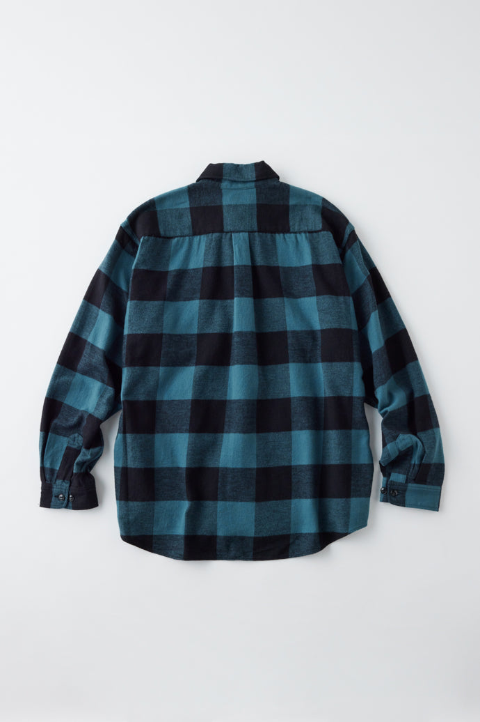 GL29137 / COTTON NEL CHECK REGULAR SHIRT