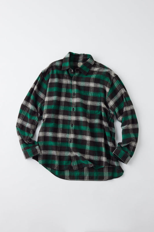 GL29137 / COTTON NEL CHECK REGULAR SHIRT