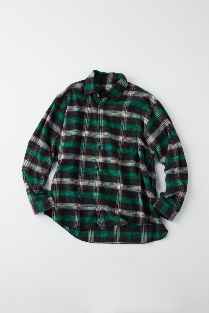 GL29137 / COTTON NEL CHECK REGULAR SHIRT