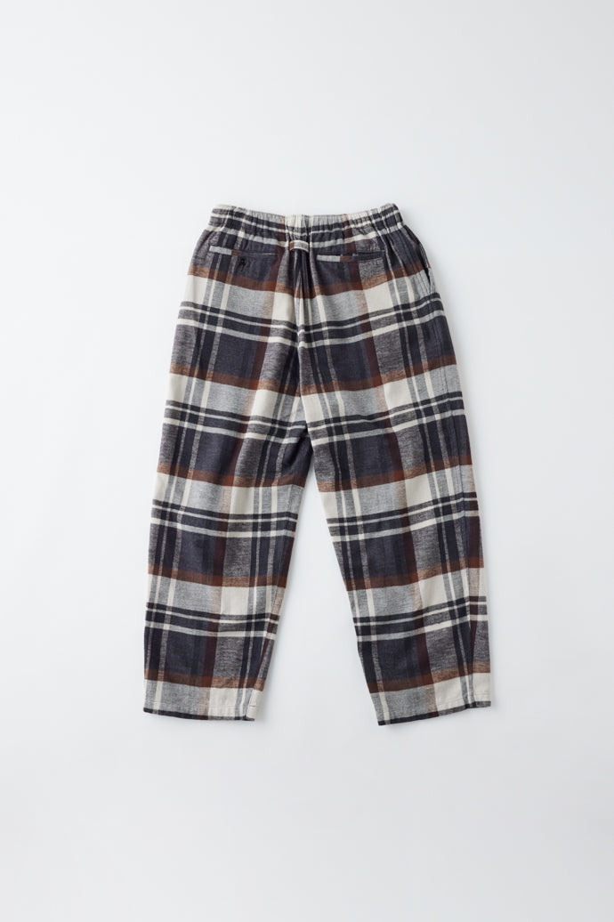 GL42404 / COTTON NEL CHECK EASY PANTS