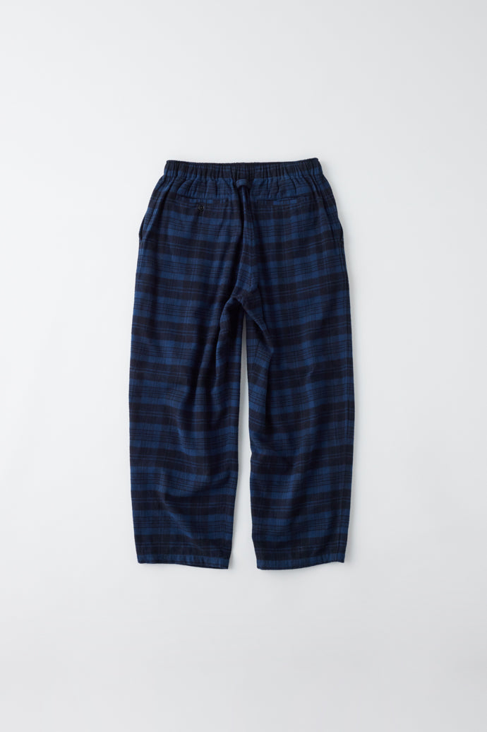 GL42404 / COTTON NEL CHECK EASY PANTS