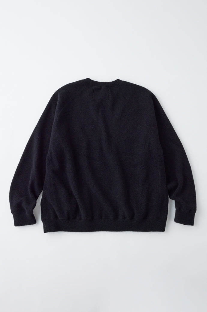 GL69234 / WOOL SUPER 140's FLEECE RAGLAN CREW NECK SHIRT
