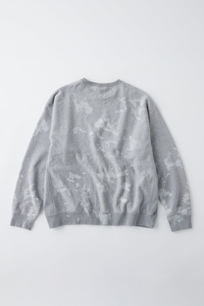 GL69227 / LOOPWHEEL SWEAT CREW NECK SHIRT UNEVEN DYED