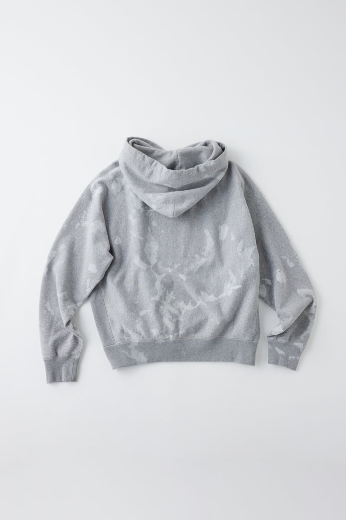 GL69226 / LOOPWHEEL SWEAT PULLOVER PARKA UNEVEN DYED