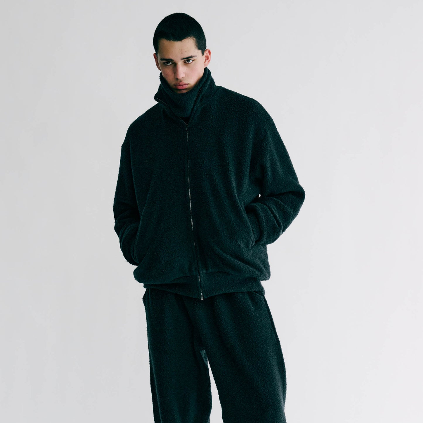 GL02798 / WOOL SUPER 140's FLEECE NECK WARMER