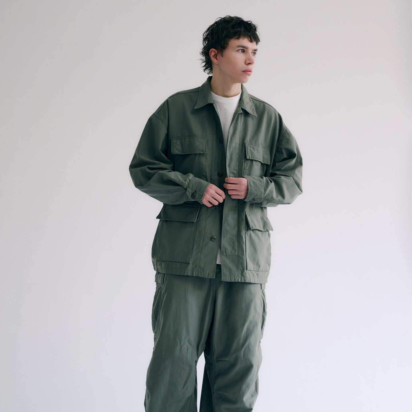 GL15365 / LIGHT BACKSATIN B.D.U JACKET