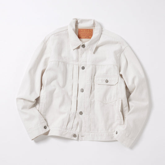 GL15470A / RECYCLED WASTE SUVIN COTTON YARN 11.5oz. DENIM PLEATED BLOUSE