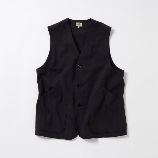 GL15476 / COTTON × SILK NEP DUCK WORK VEST
