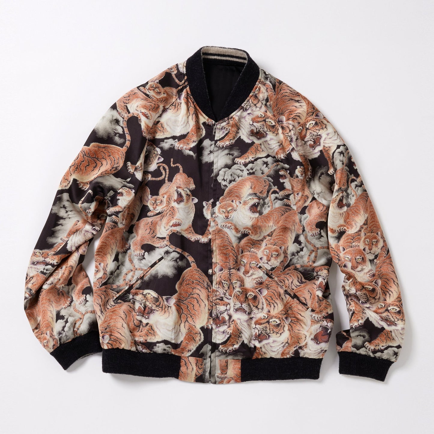 GL15480 / SPECIAL EDITION ACETATE SOUVENIR JACKET "ONE HUNDRED TIGER" (REVERSIBLE SIDE)