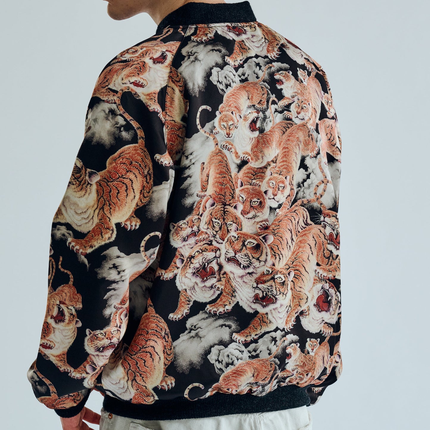 GL15480 / SPECIAL EDITION ACETATE SOUVENIR JACKET "ONE HUNDRED TIGER" (REVERSIBLE SIDE)