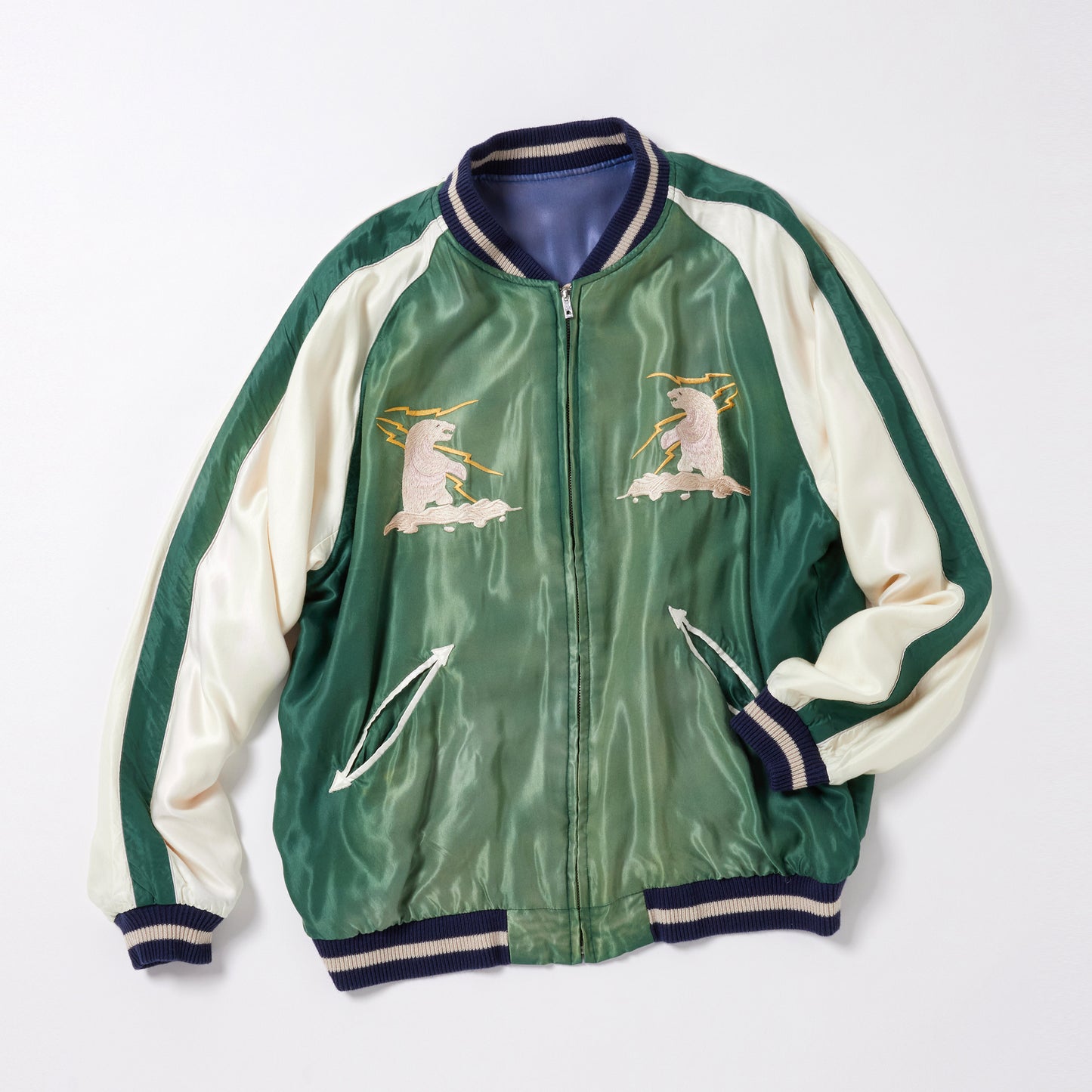 GL15481 / ACETATE SOUVENIR JACKET "ALASKA" (AGING MODEL)