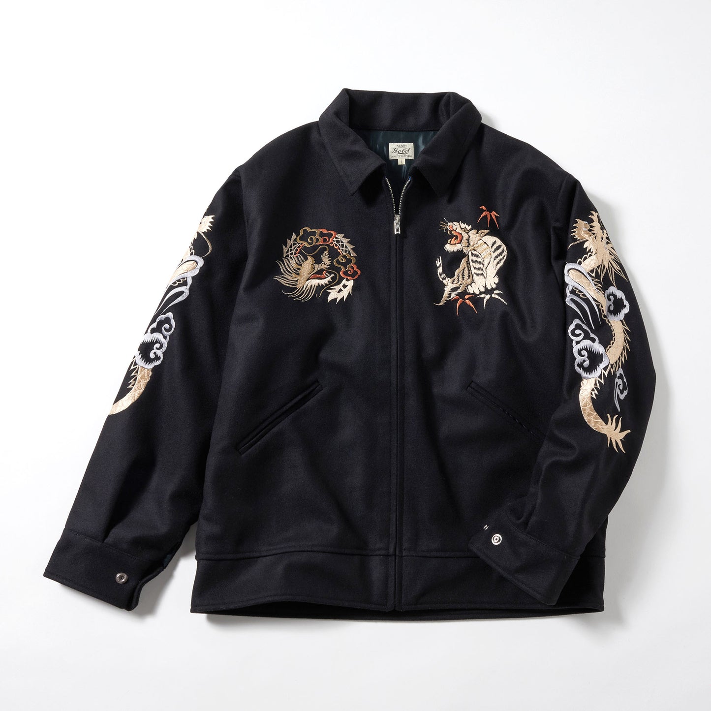 GL15552 / WOOL MELTON SOUVENIR JACKET “TIGER HEAD”