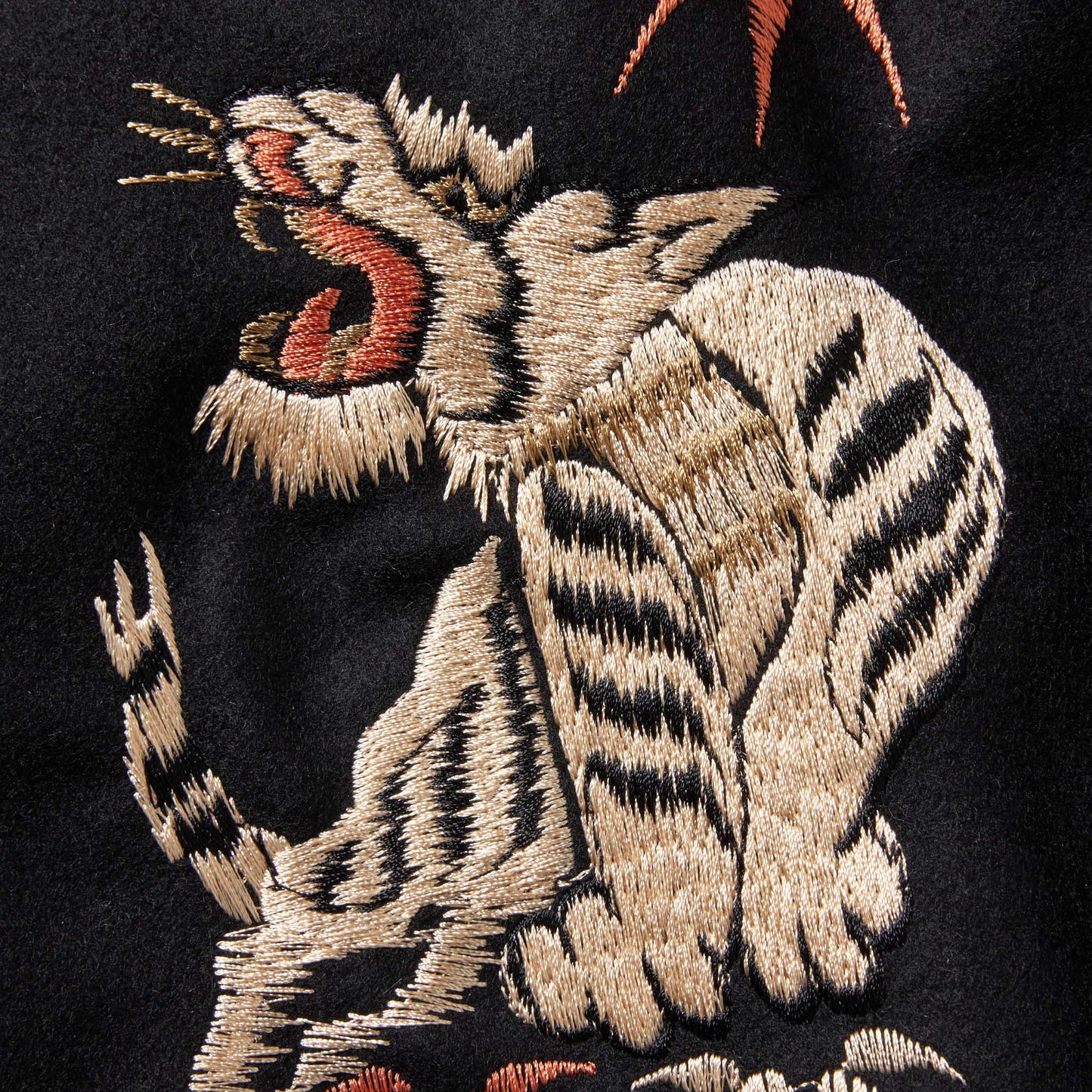 GL15552 / WOOL MELTON SOUVENIR JACKET “TIGER HEAD”