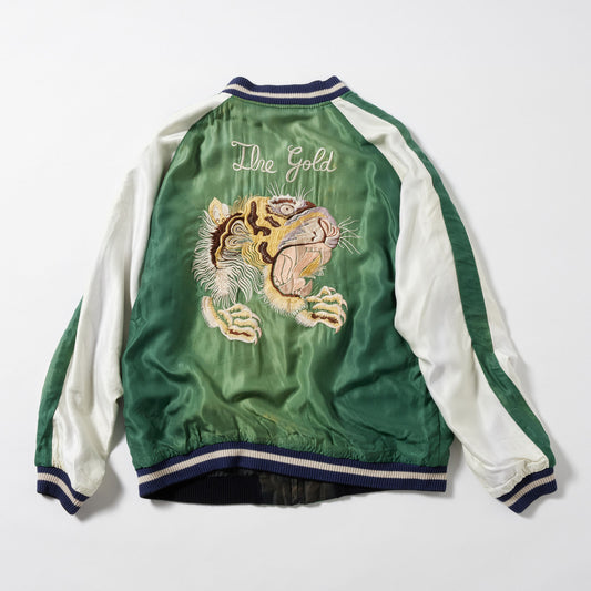 GL15553 / ACETATE SOUVENIR JACKET "JAPAN MAP" VINTAGE WASHED (REVERSIBLE SIDE)