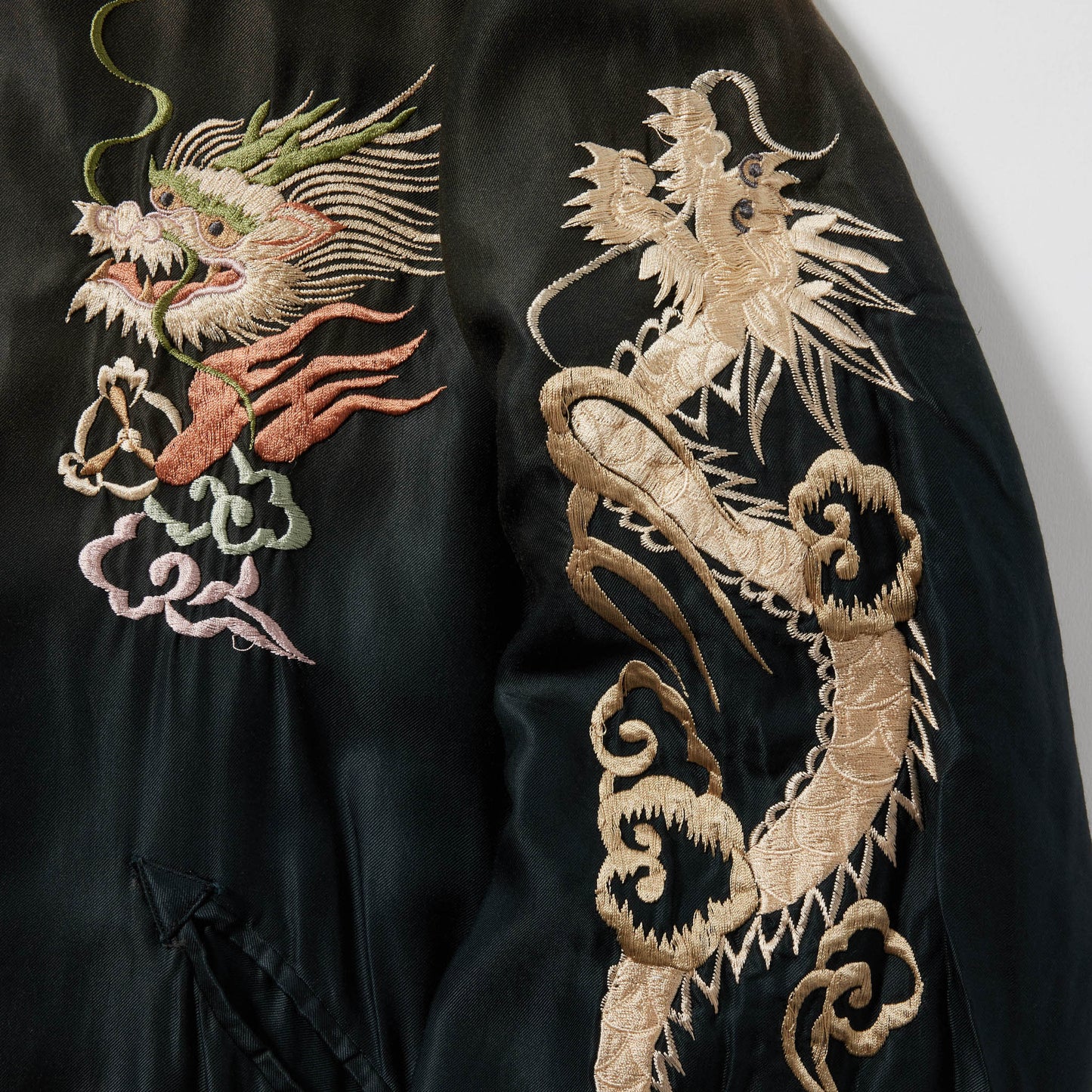 GL15553 / ACETATE SOUVENIR JACKET "JAPAN MAP" VINTAGE WASHED (REVERSIBLE SIDE)