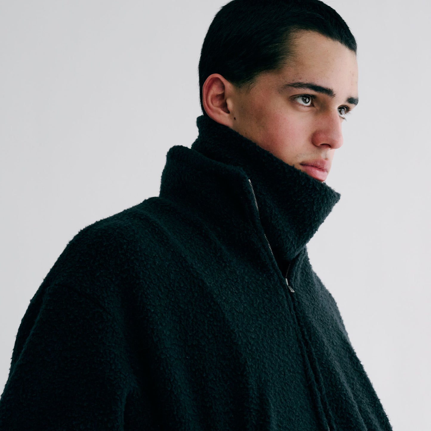 GL15595 / WOOL SUPER 140's FLEECE TRACK JACKET