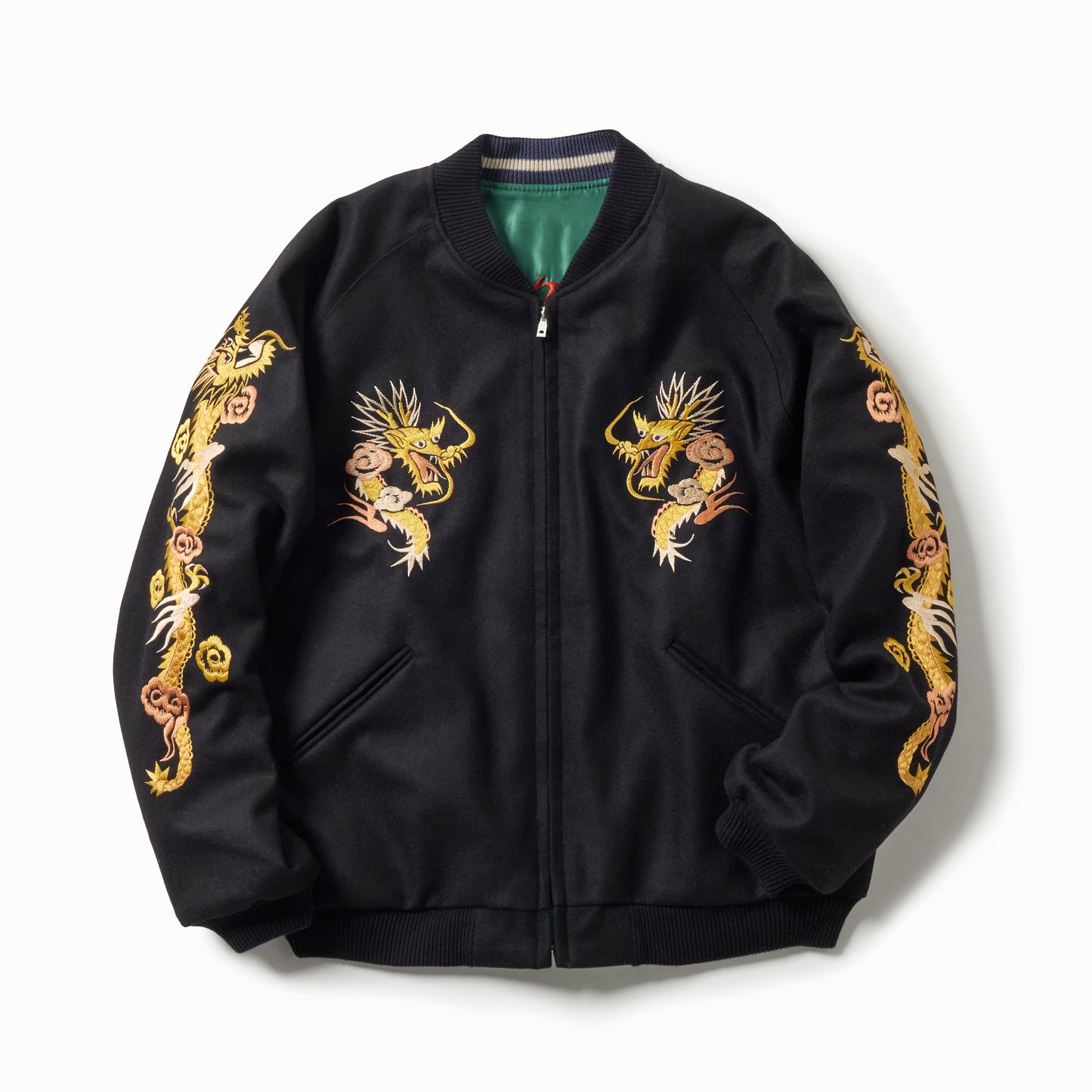 2025年10月4日入荷予定 / GL15725 / WOOL MELTON×ACETATE SOUVENIR JACKET "DRAGON HEAD"