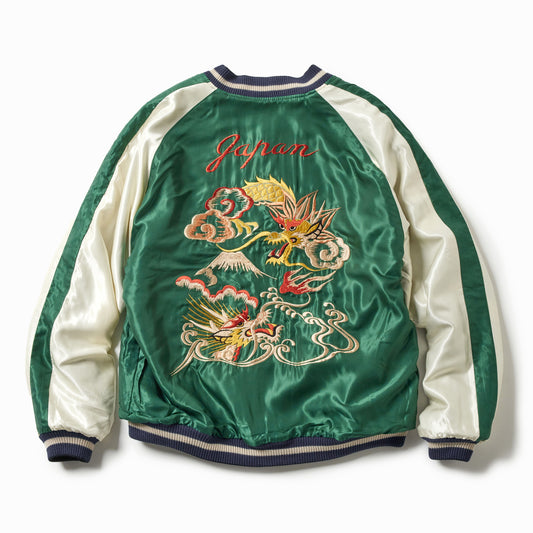GL15725 / WOOL MELTON×ACETATE SOUVENIR JACKET "DRAGON HEAD"(REVERSIBLE SIDE)