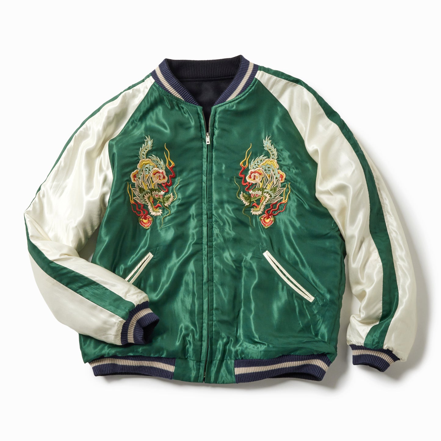 2025年10月4日入荷予定 / GL15725 / WOOL MELTON×ACETATE SOUVENIR JACKET "DRAGON HEAD"