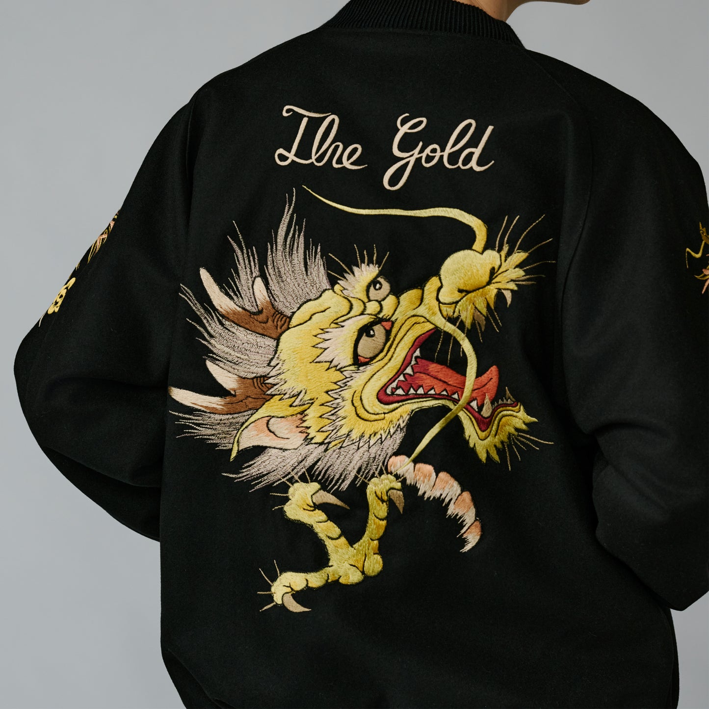 2025年10月4日入荷予定 / GL15725 / WOOL MELTON×ACETATE SOUVENIR JACKET "DRAGON HEAD"