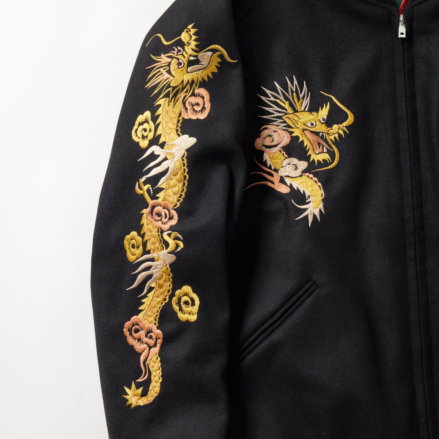 2025年10月4日入荷予定 / GL15725 / WOOL MELTON×ACETATE SOUVENIR JACKET "DRAGON HEAD"