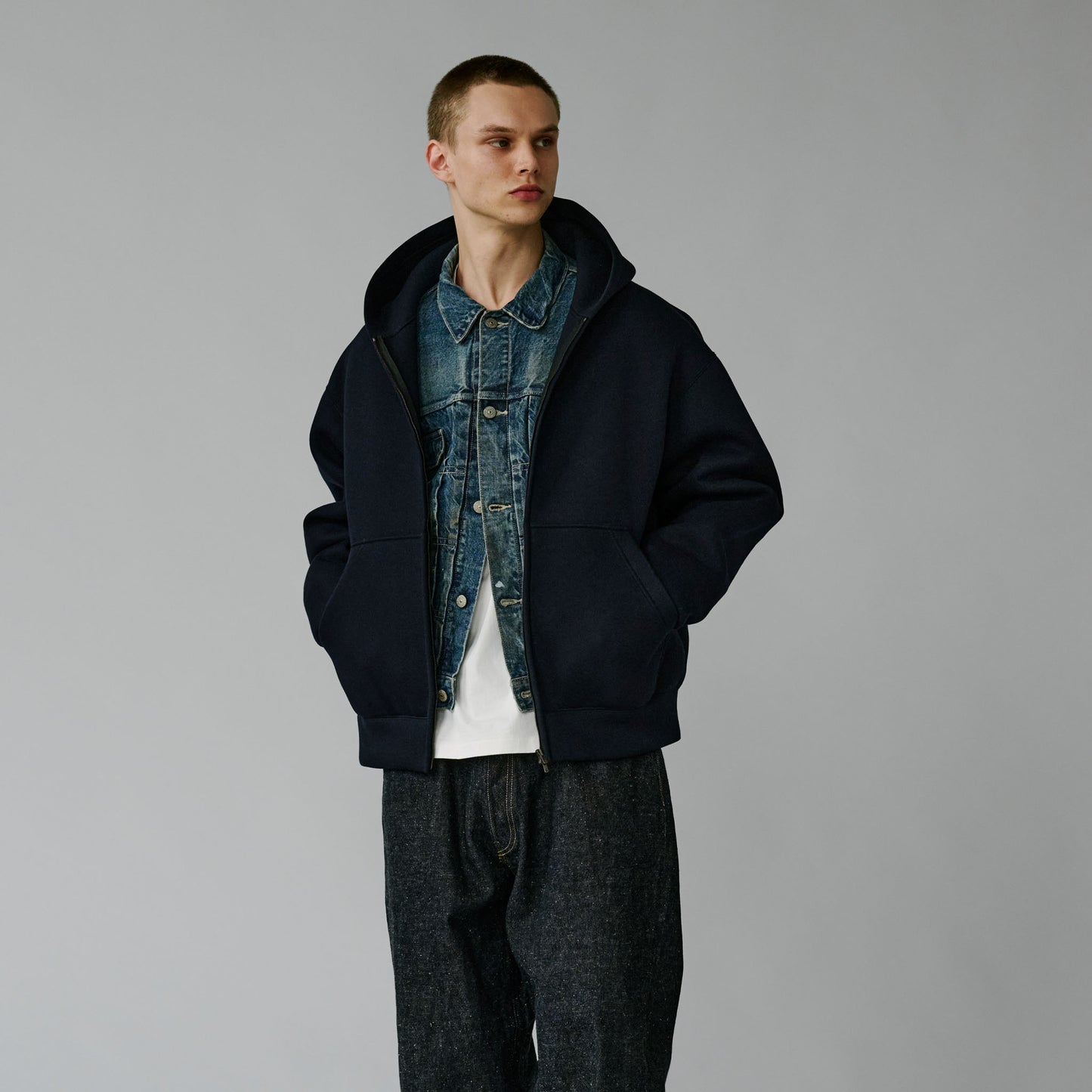 2025年11月1日入荷予定 / GL15737 / CARDBOARD KNIT ZIP PARKA