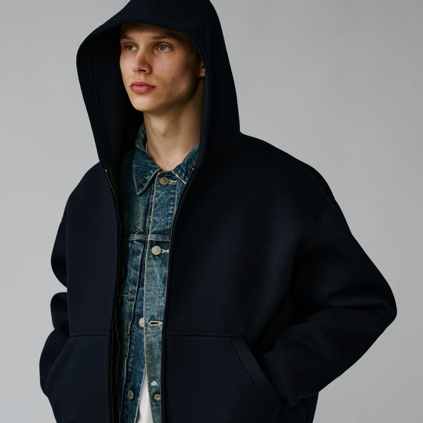 2025年11月1日入荷予定 / GL15737 / CARDBOARD KNIT ZIP PARKA