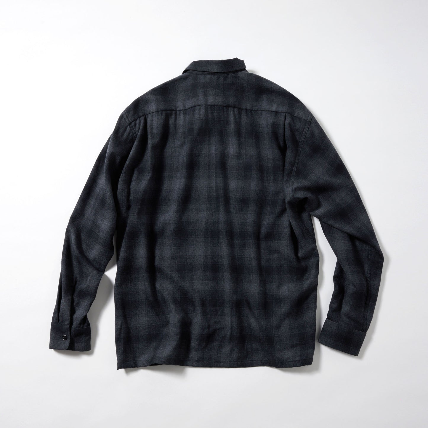 GL29341 / WOOL CHECK OPEN SHIRT