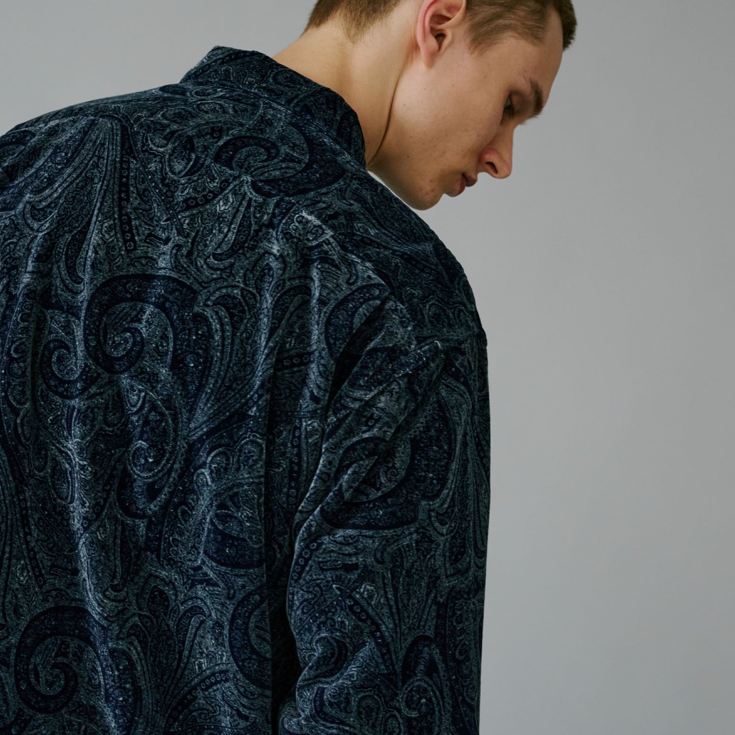 2025年9月6日発売 / GL29542 / PAISLEY PATTERN INDIGO VELVETEEN OPEN SHIRT