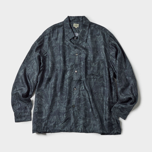 GL29543 / PAISLEY PATTERN SILK TWILL OPEN SHIRT
