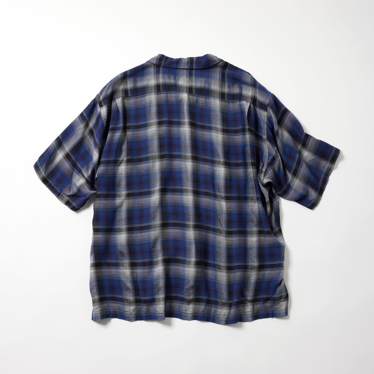 GL39436 / RAYON CHECK OPEN SHIRT