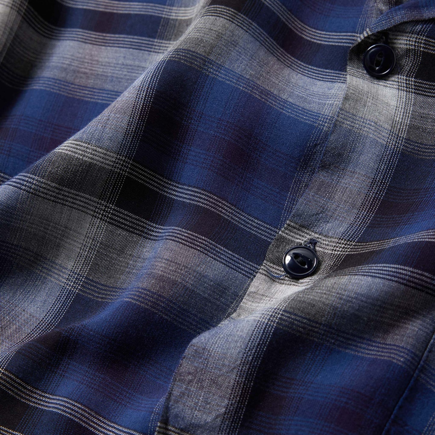 GL39436 / RAYON CHECK OPEN SHIRT