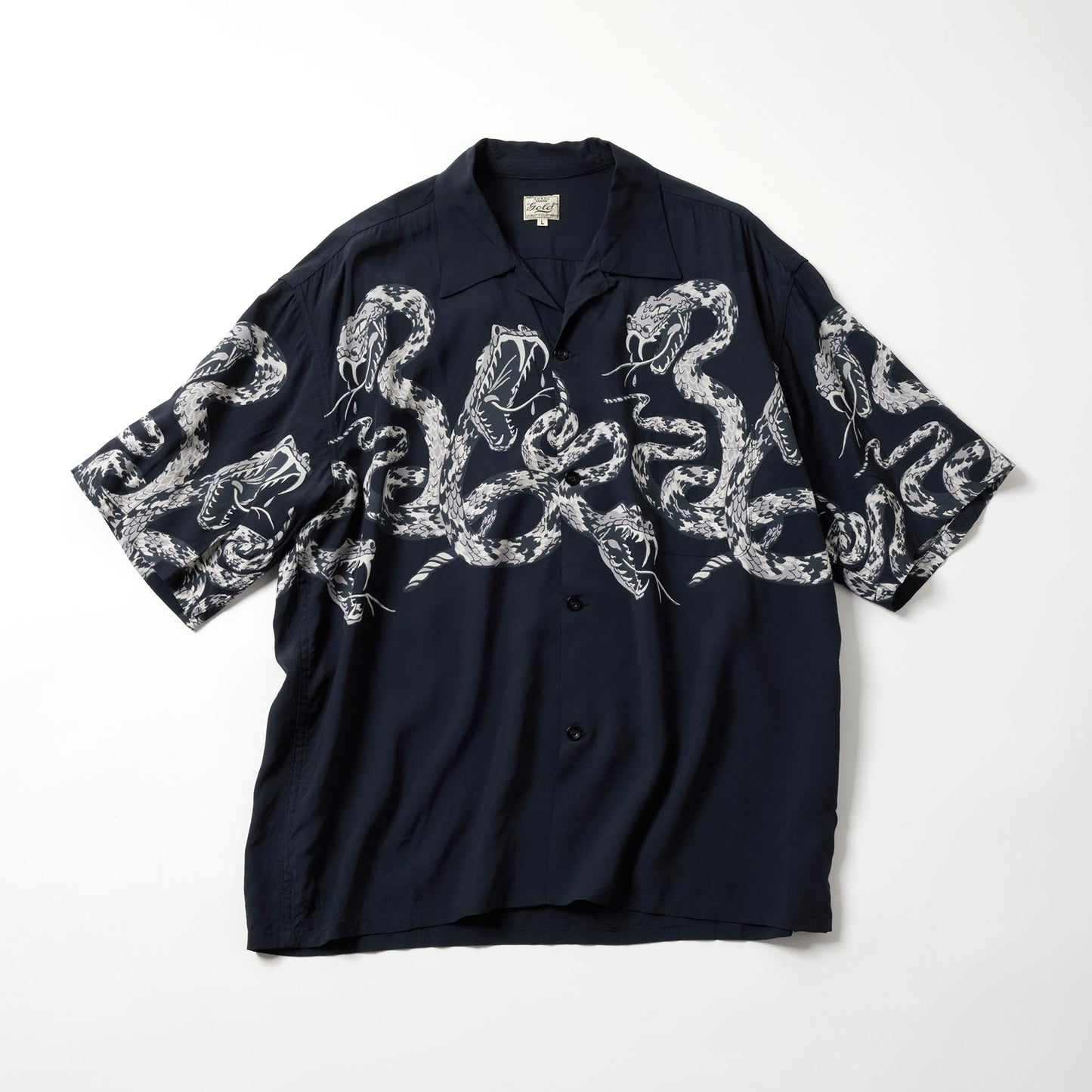 GL39440 / “MONOTONE RATTLE SNAKE” OPEN SHIRT