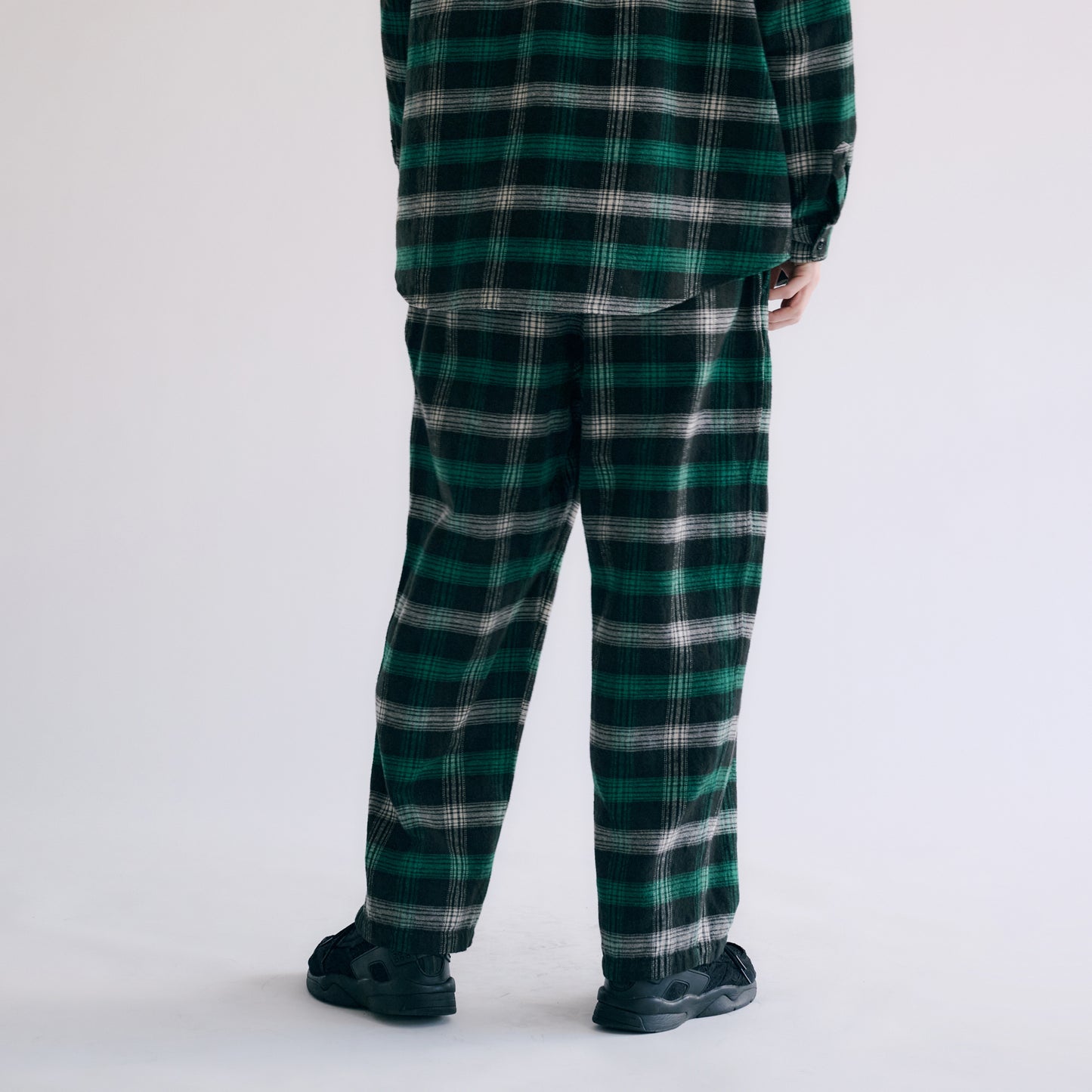 GL42404 / COTTON NEL CHECK EASY PANTS