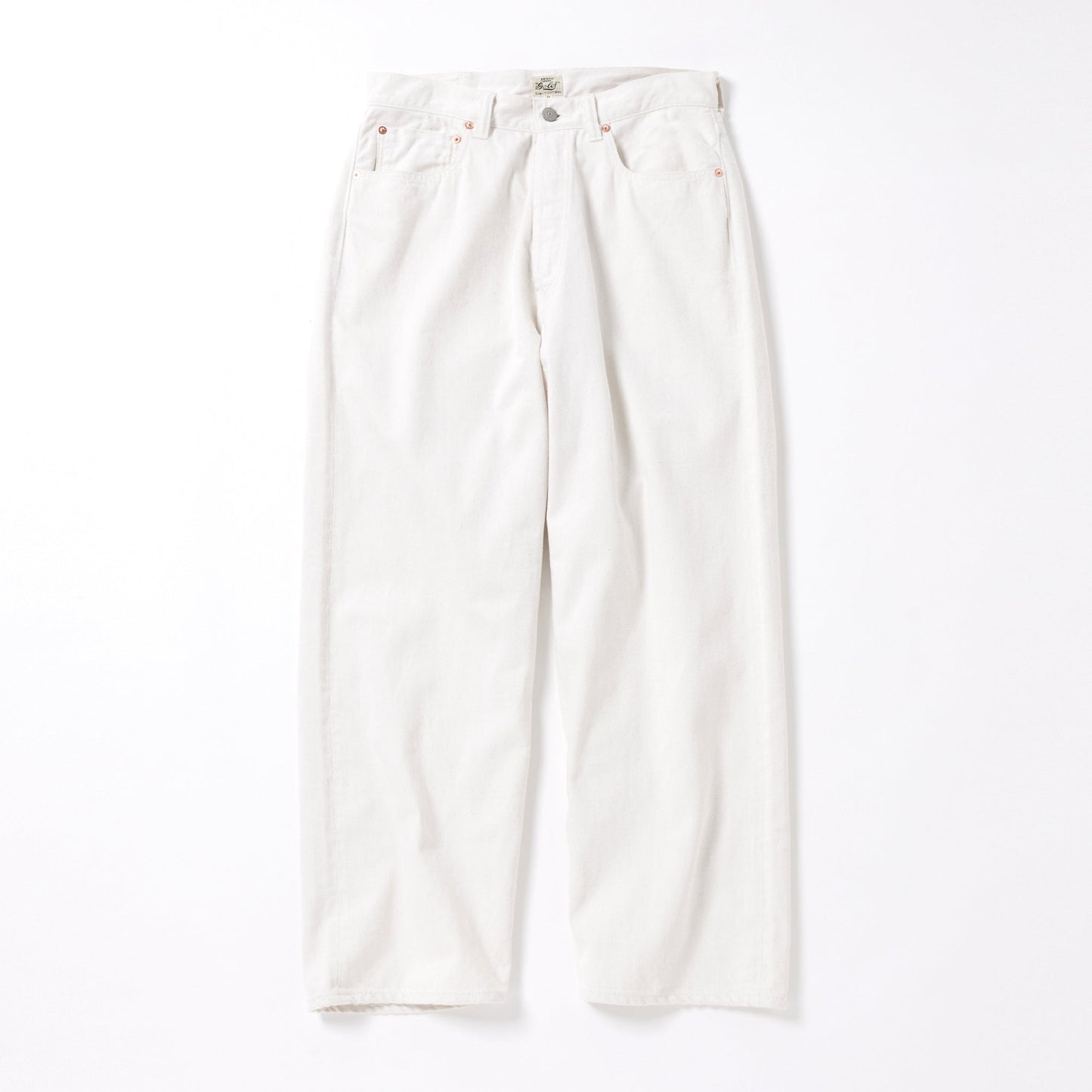 GL42427A / RECYCLED WASTE SUVIN COTTON YARN 11.5oz. DENIM 5POCKET WIDE PANTS