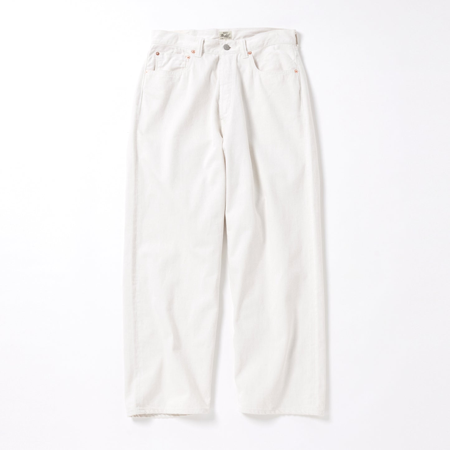 GL42427A / RECYCLED WASTE SUVIN COTTON YARN 11.5oz. DENIM 5POCKET WIDE PANTS