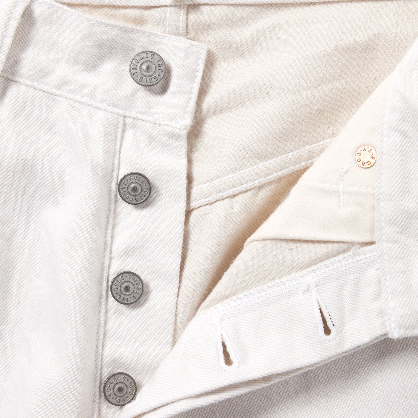 GL42427A / RECYCLED WASTE SUVIN COTTON YARN 11.5oz. DENIM 5POCKET WIDE PANTS