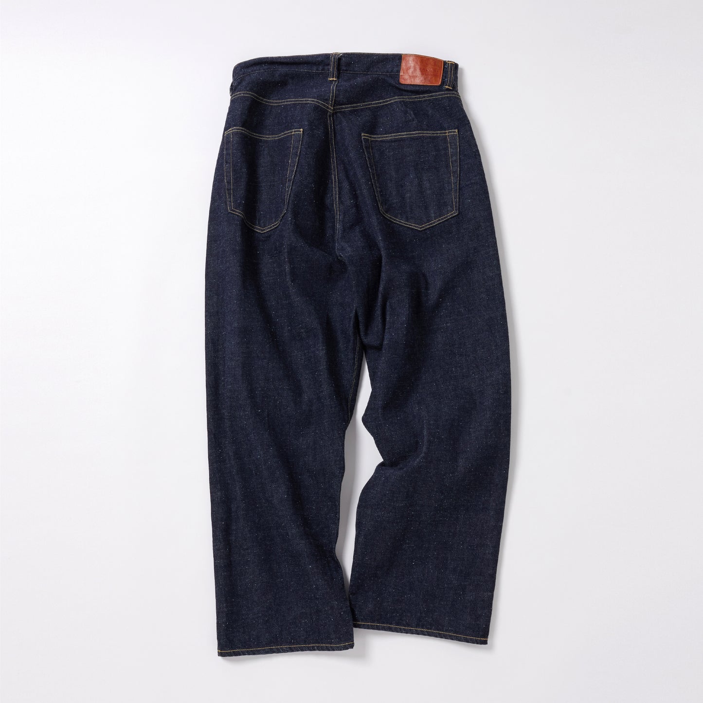 GL42427A / RECYCLED WASTE SUVIN COTTON YARN 11.5oz. DENIM 5POCKET WIDE PANTS