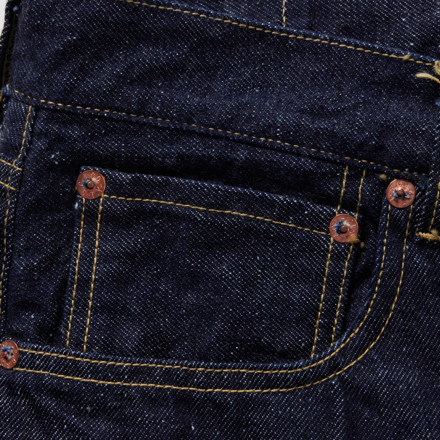 GL42427A / RECYCLED WASTE SUVIN COTTON YARN 11.5oz. DENIM 5POCKET WIDE PANTS