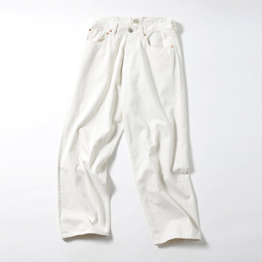 GL42472A / RECYCLED WASTE SUVIN COTTON YARN 11.5oz. DENIM 5POCKET WIDE PANTS