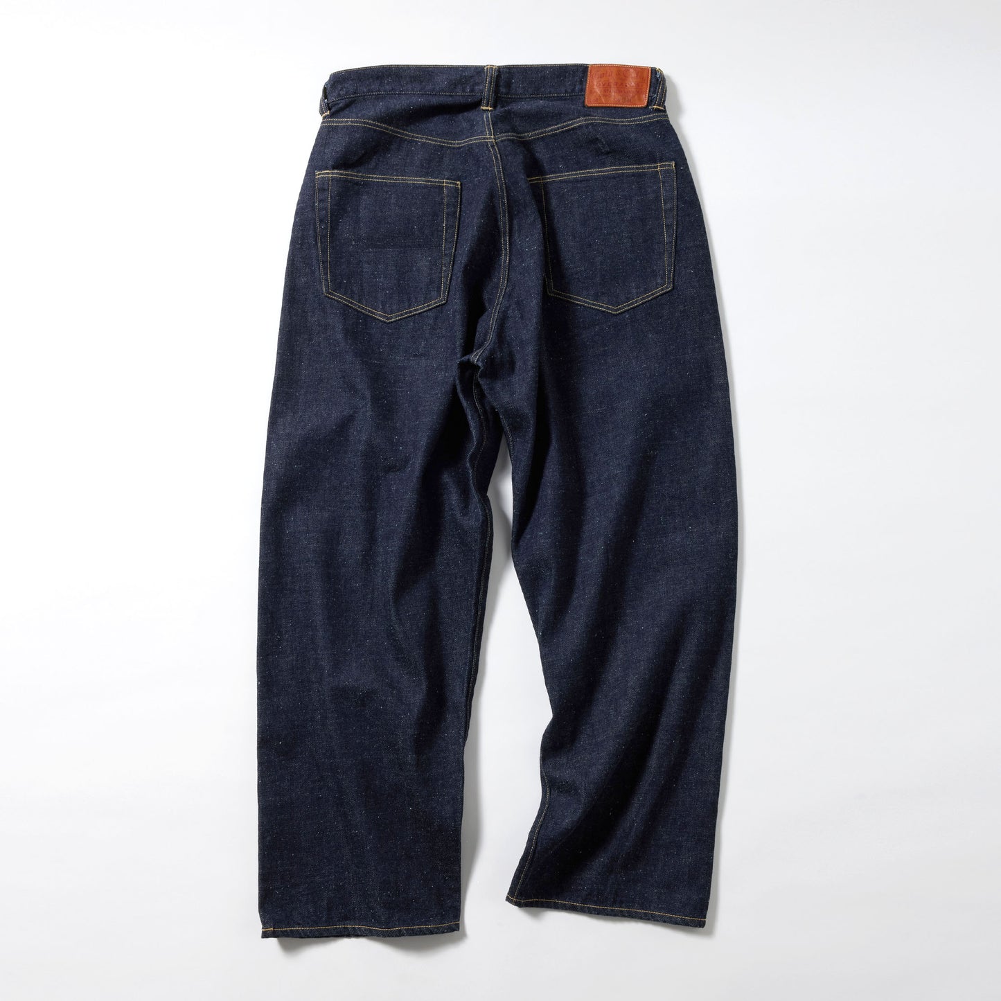 GL42472A / RECYCLED WASTE SUVIN COTTON YARN 11.5oz. DENIM 5POCKET WIDE PANTS