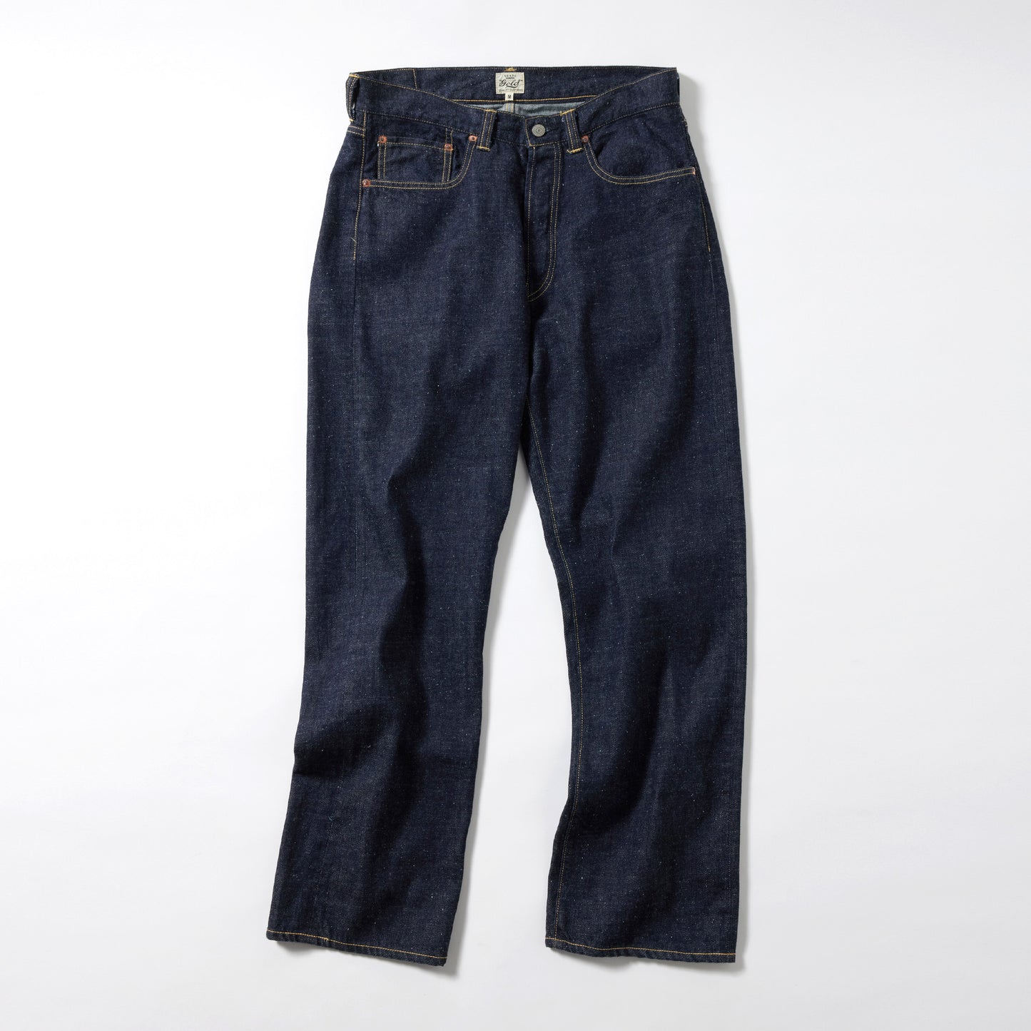 GL42473A / RECYCLED WASTE SUVIN COTTON YARN 11.5oz. DENIM 5POCKET STRAIGHT PANTS