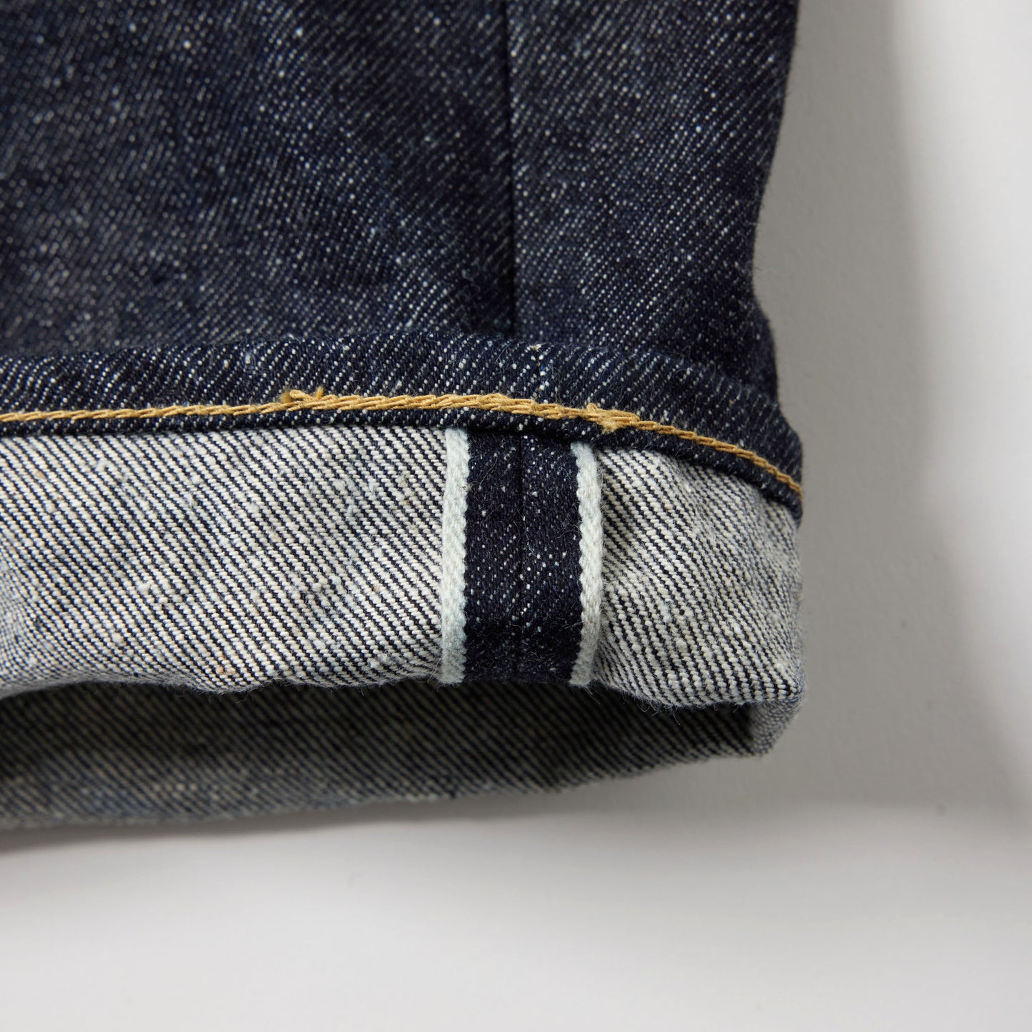 GL42503A / RECYCLED WASTE SUVIN COTTON YARN 14oz. DENIM 5POCKET WIDE PANTS